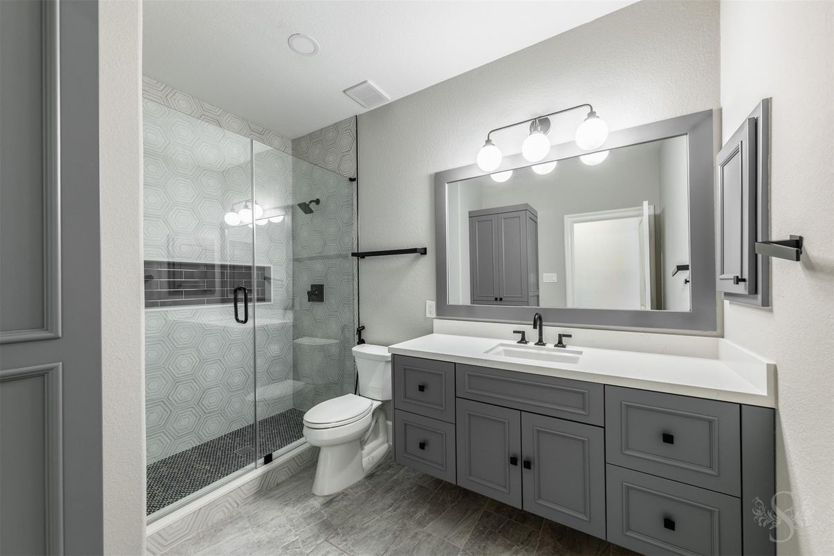 Bathroom, Glass Shower, Interior