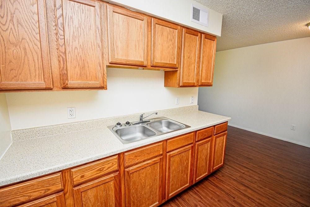 Interior, Kitchen, Wood Texture Flooring