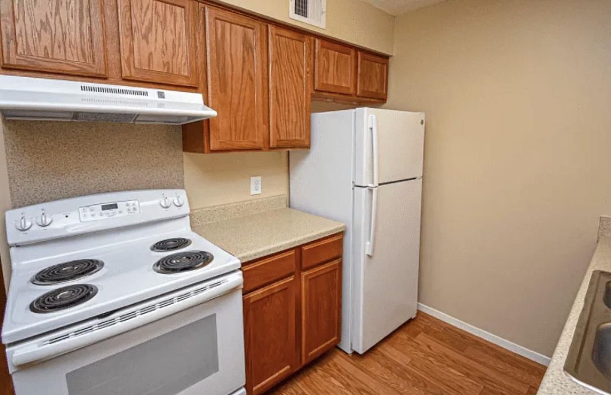 Interior, Kitchen, Wood Texture Flooring