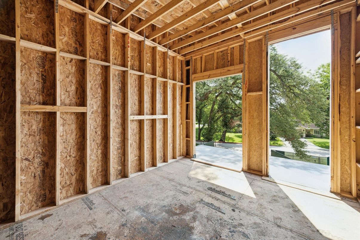 Empty room, Interior, Wooden Beams, Wooden Walls