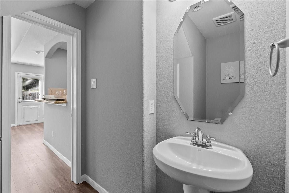 Bathroom, Interior, Wood Texture Flooring