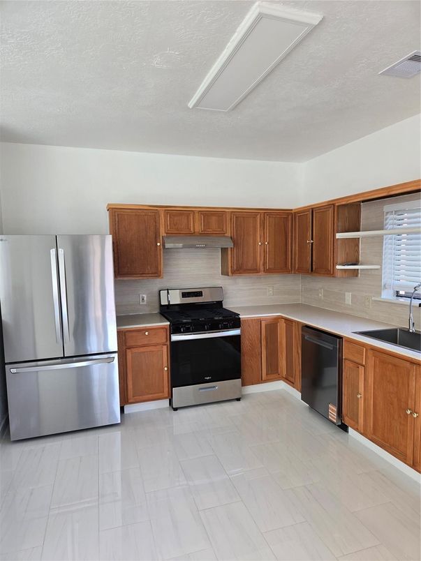 Interior, Kitchen, Marble, Stainless Steel Appliances