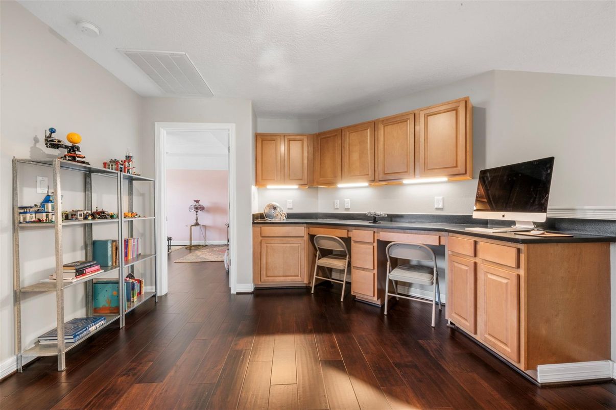 Home Office, Interior, Wood Texture Flooring