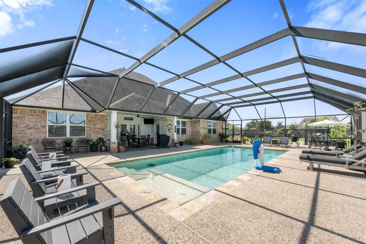 Glass Ceilings, Interior, Pool, Stone Walls, Sun Room