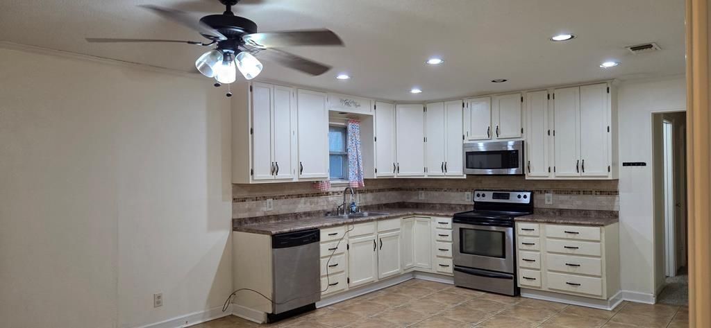 Interior, Kitchen, Recessed Lighting, Stainless Steel Appliances
