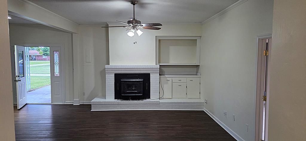 Fireplace, Interior, Wood Texture Flooring