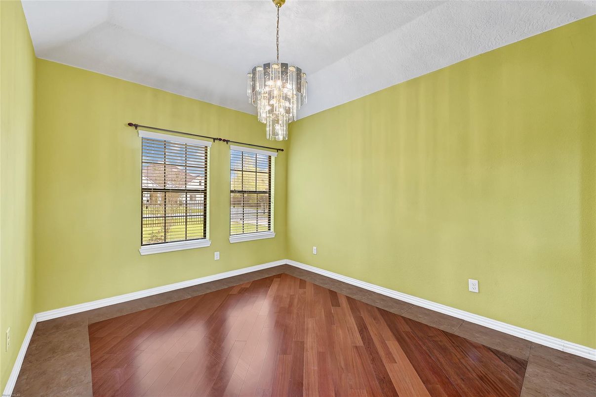 Chandelier, Empty room, Interior, Wood Texture Flooring