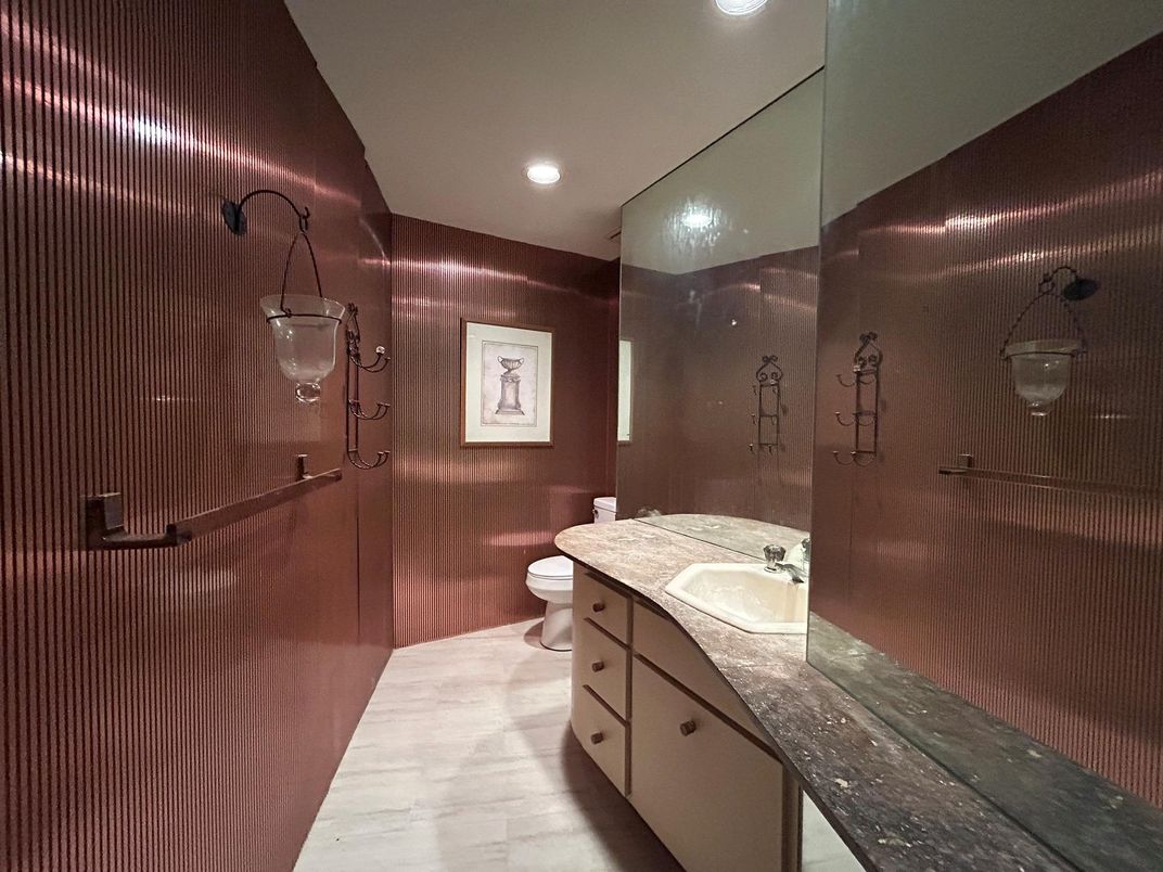 Bathroom, Interior, Marble, Recessed Lighting