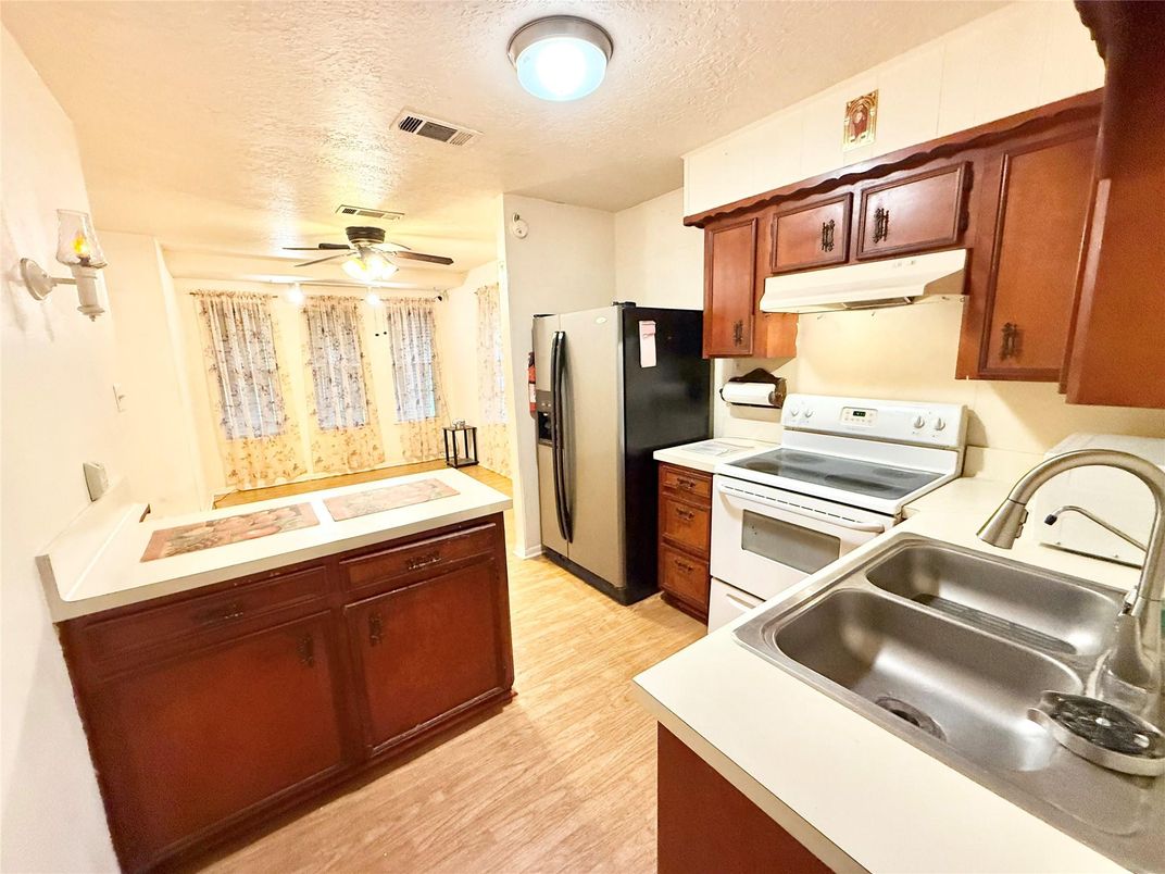 Interior, Kitchen, Wood Texture Flooring