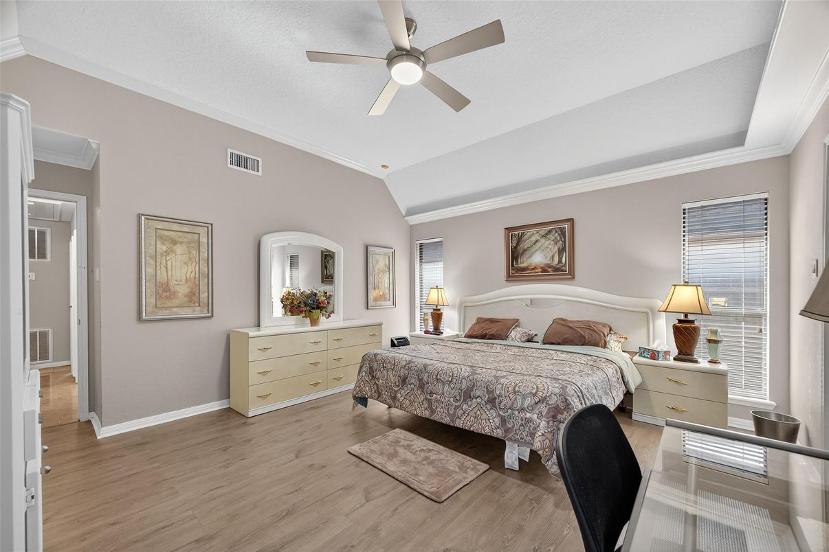 Bedroom, Interior, Wood Texture Flooring