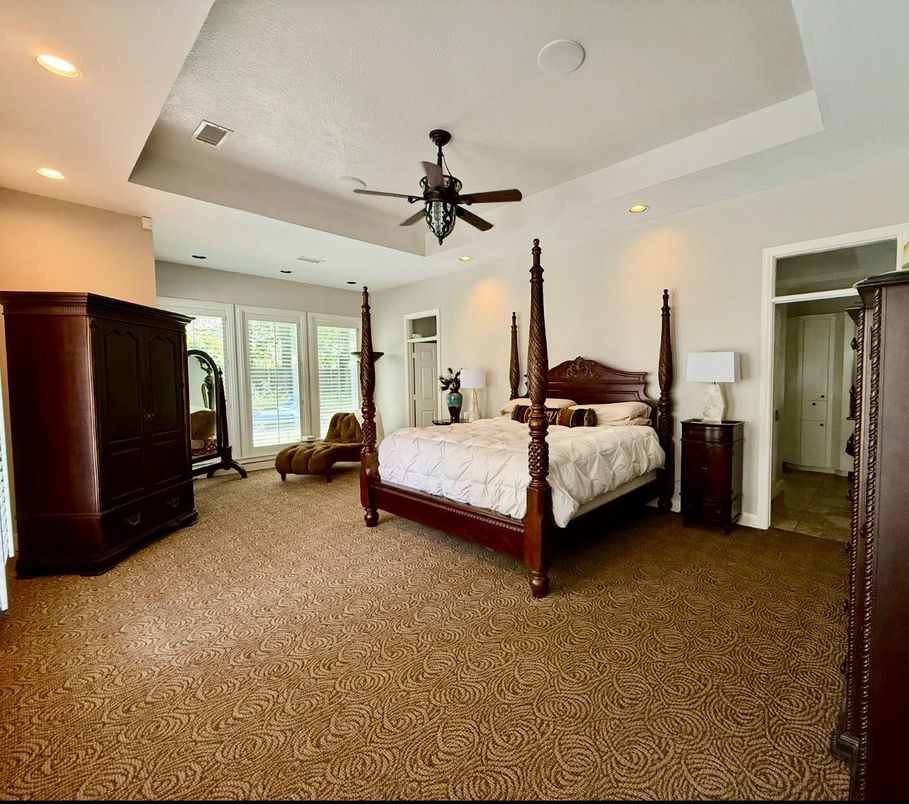 Bedroom, Interior, Recessed Lighting