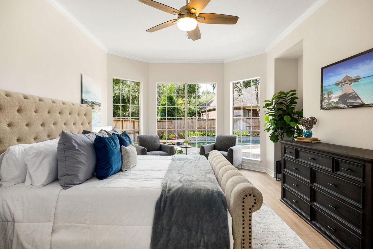 Bedroom, Interior, Wood Texture Flooring