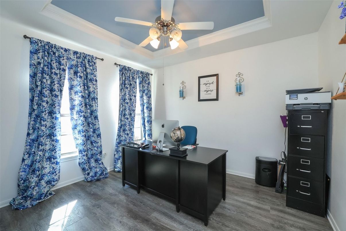 Home Office, Interior, Wood Texture Flooring