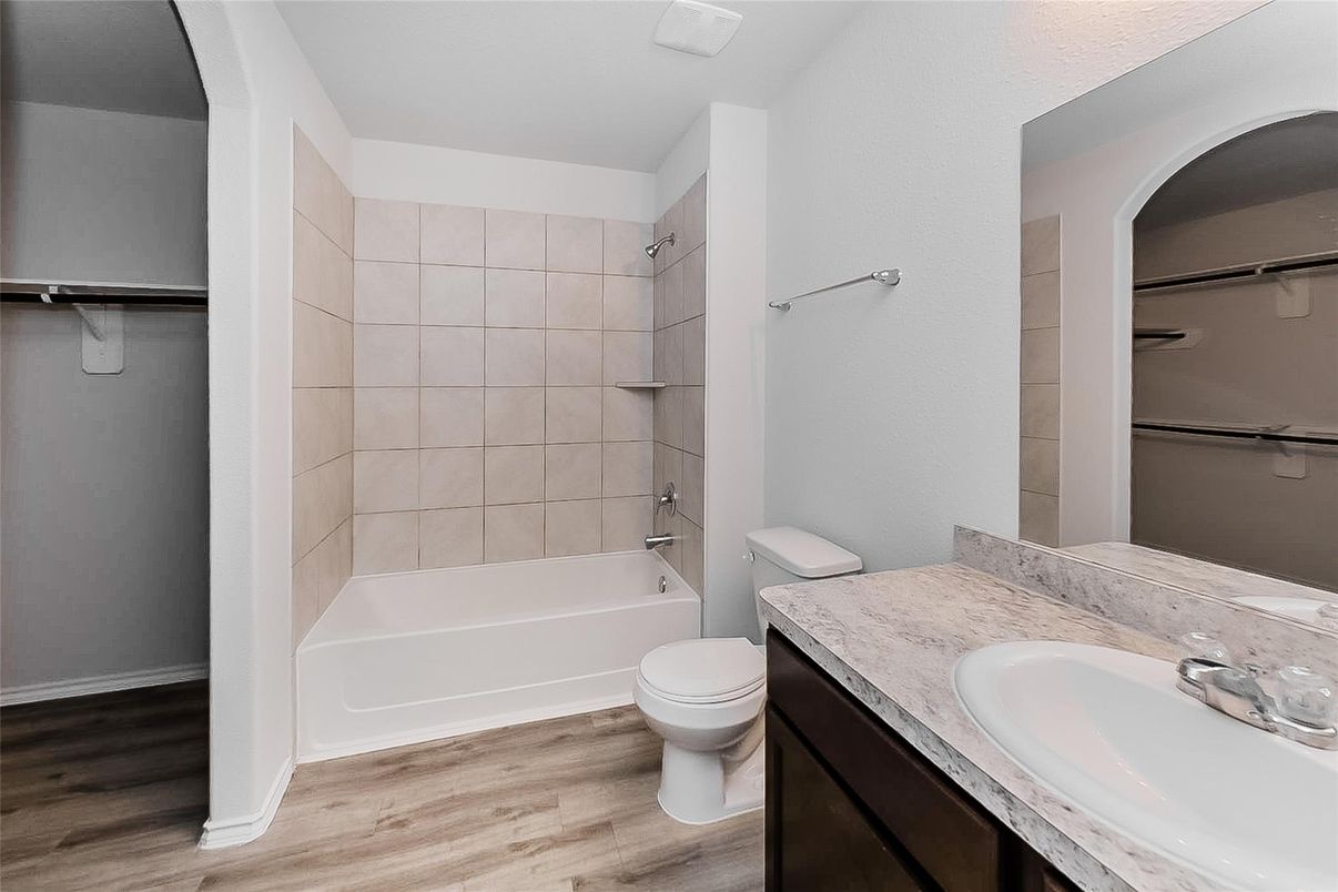 Bathroom, Interior, Wood Texture Flooring