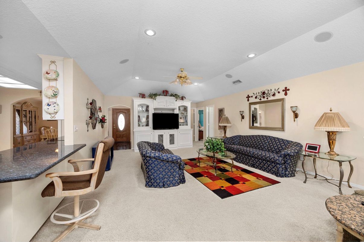 Interior, Living room, Recessed Lighting