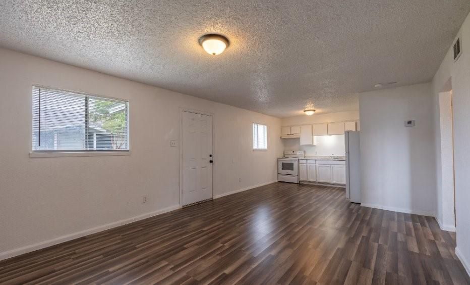 Empty room, Interior, Kitchen, Wood Texture Flooring