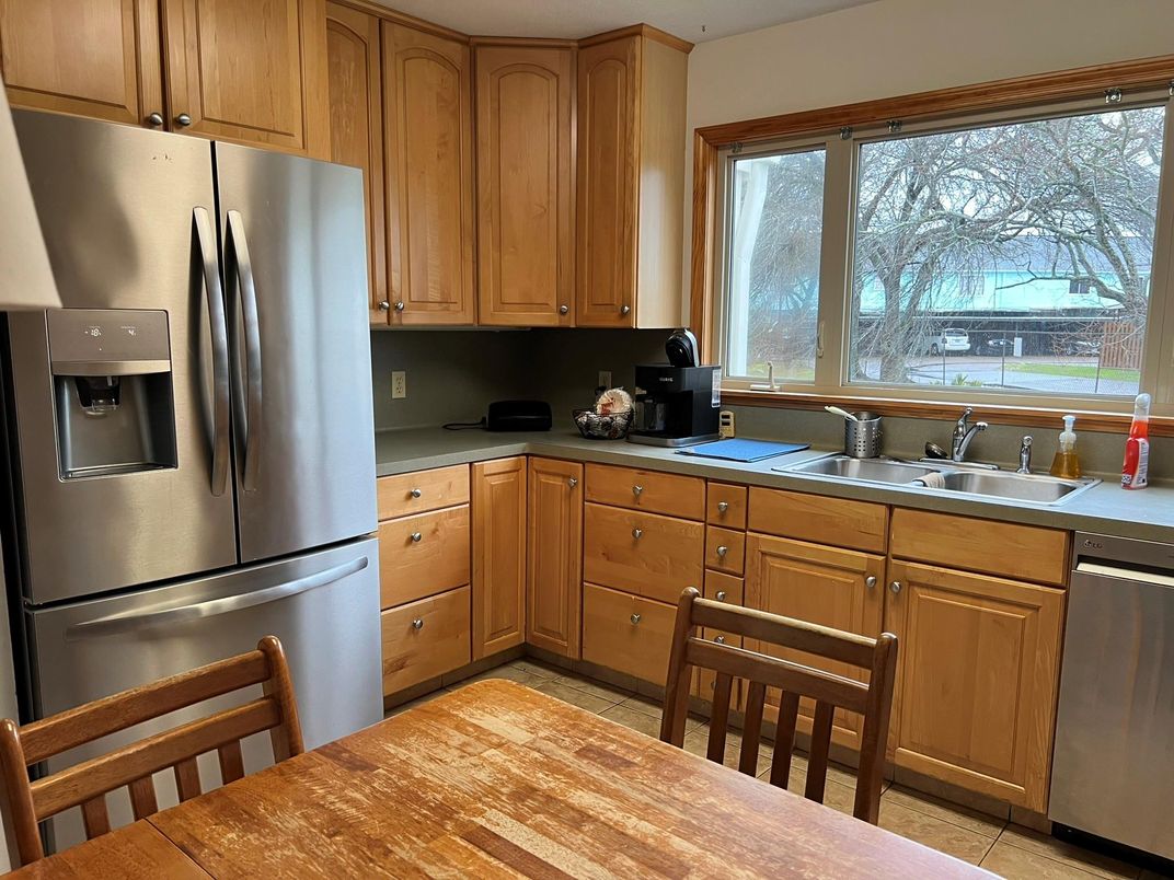 Interior, Kitchen, Wood Texture Flooring