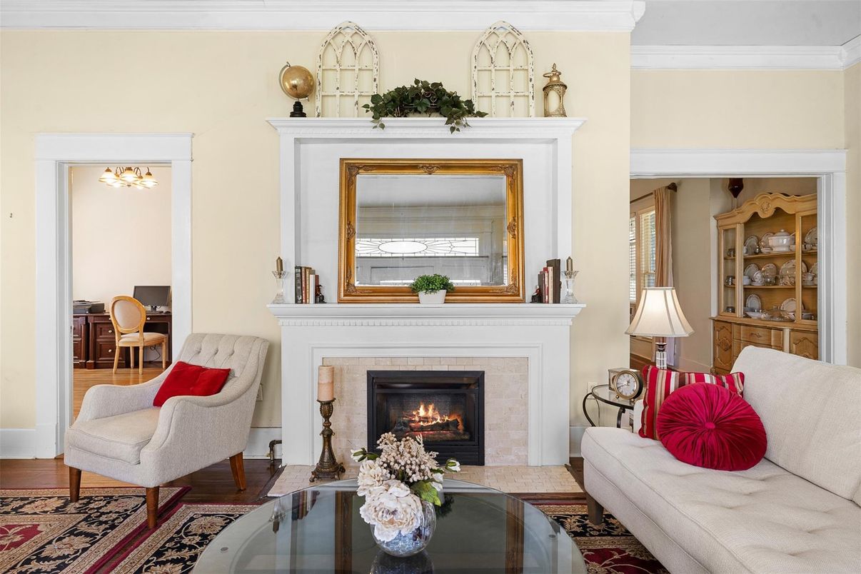Fireplace, Interior, Living room, Wood Texture Flooring