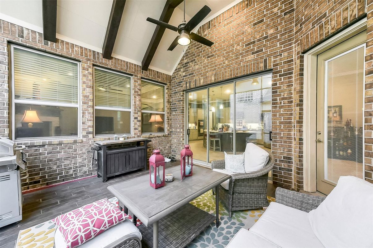 Interior, Stone Walls, Wood Texture Flooring