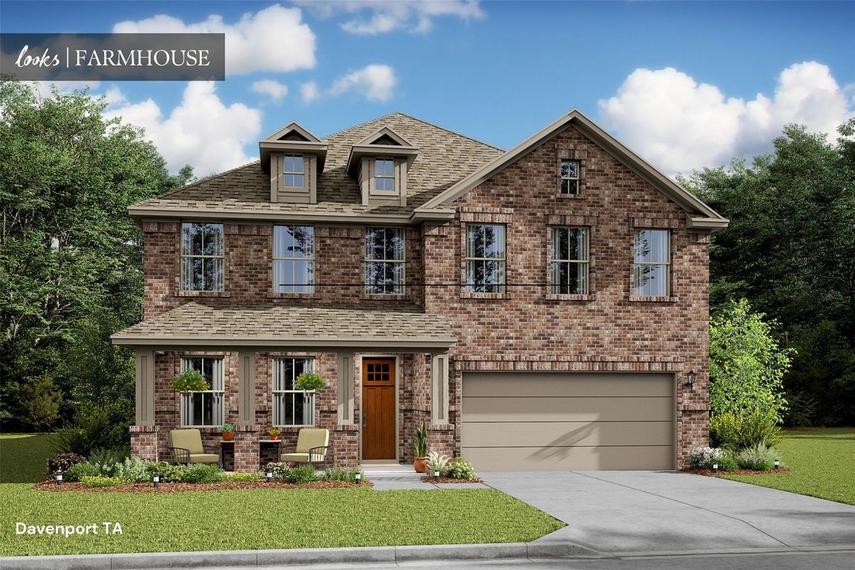 Attached, Exterior, Facade, Brick Facade, Brick Traditional