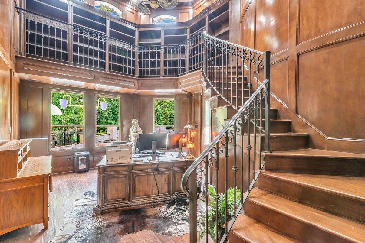 Home Office, Interior, Wooden Walls