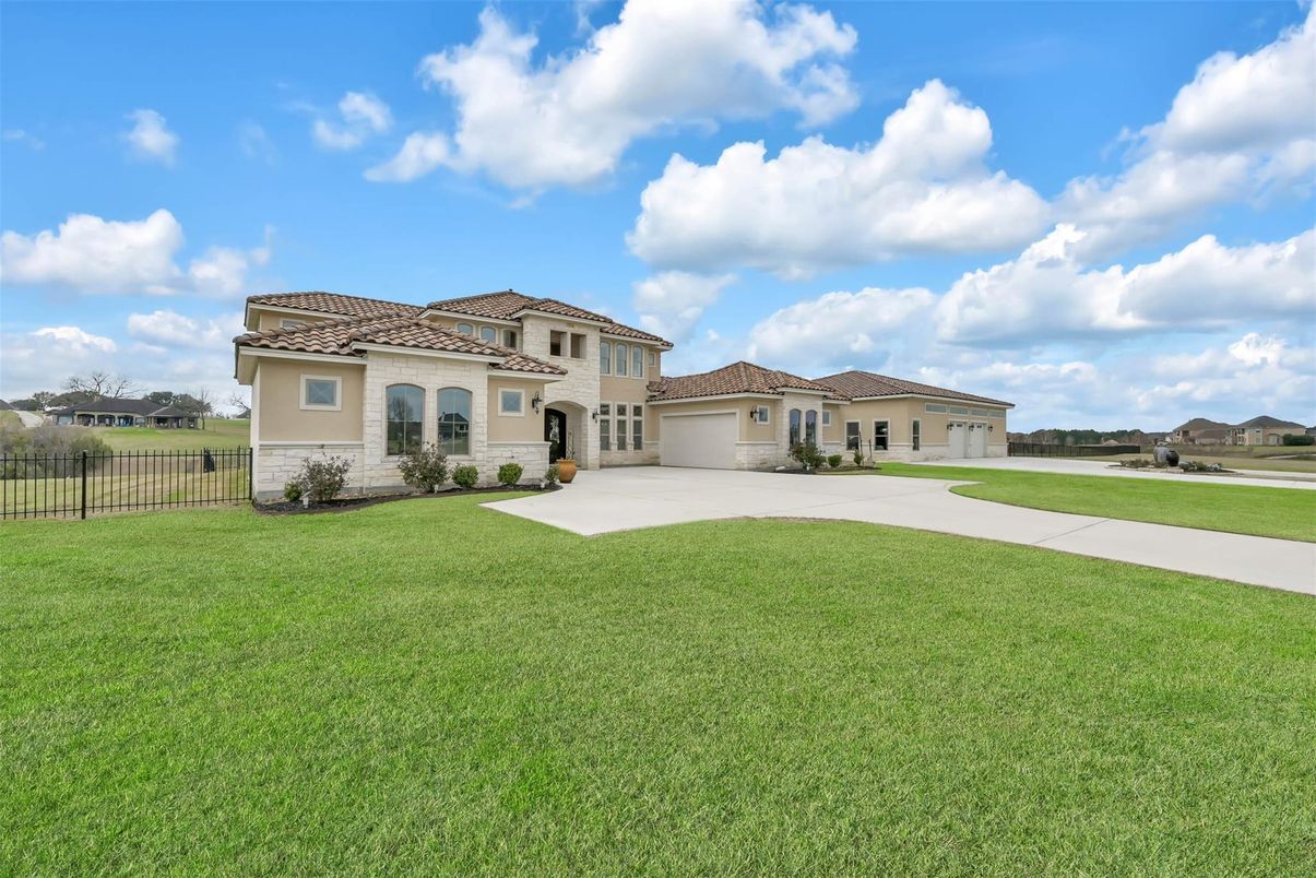 Attached, Backyard, Exterior, Facade, Mediterranean