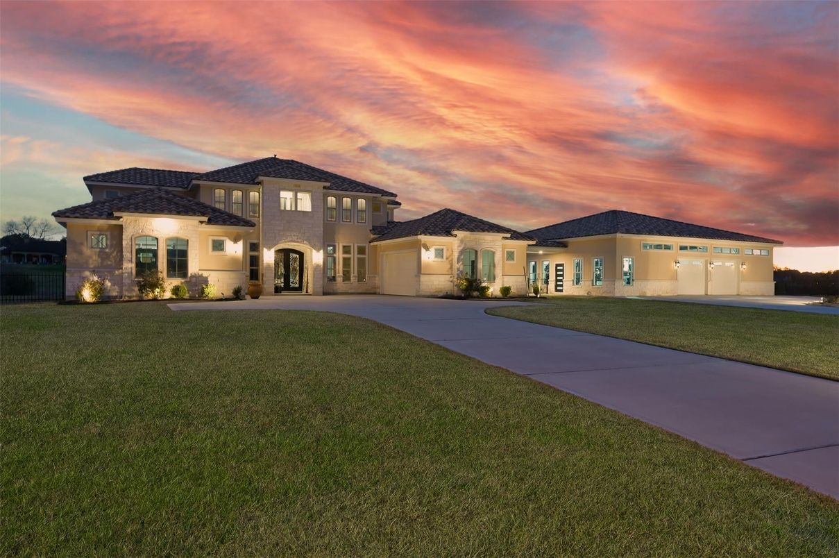 Attached, Backyard, Exterior, Facade, Mediterranean