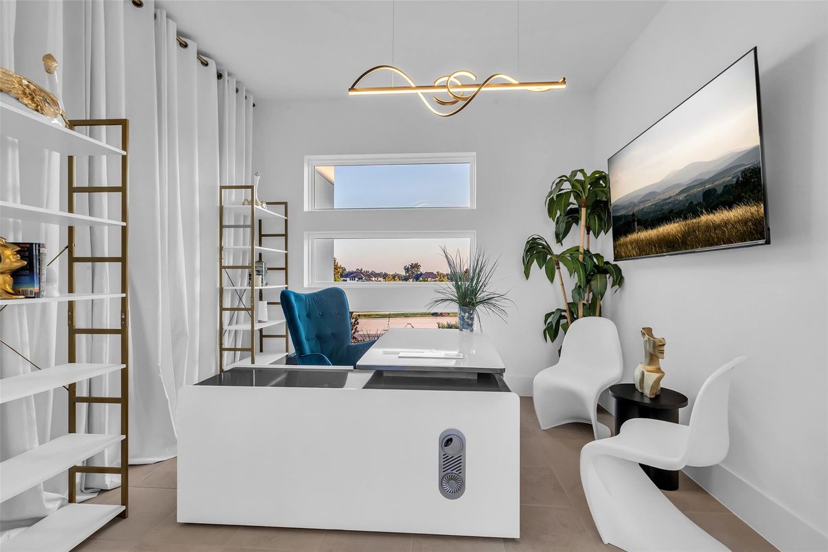 Home Office, Interior, Pendant Lights