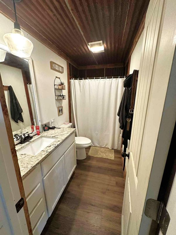 Bathroom, Interior, Wood Texture Flooring