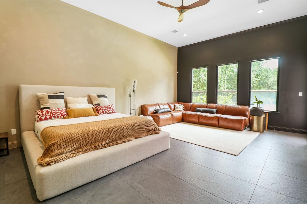 Bedroom, Interior, Recessed Lighting