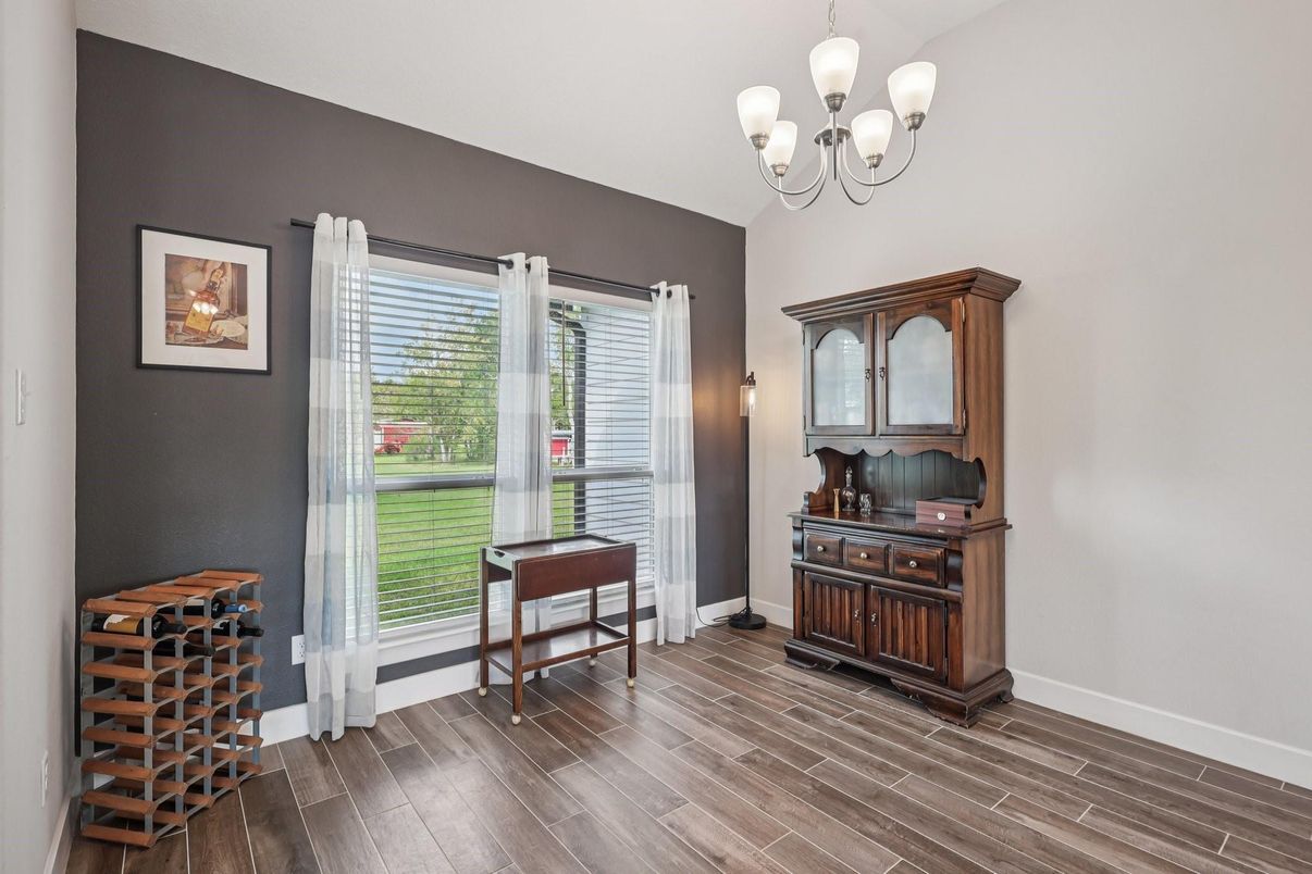 Chandelier, Interior, Wood Texture Flooring