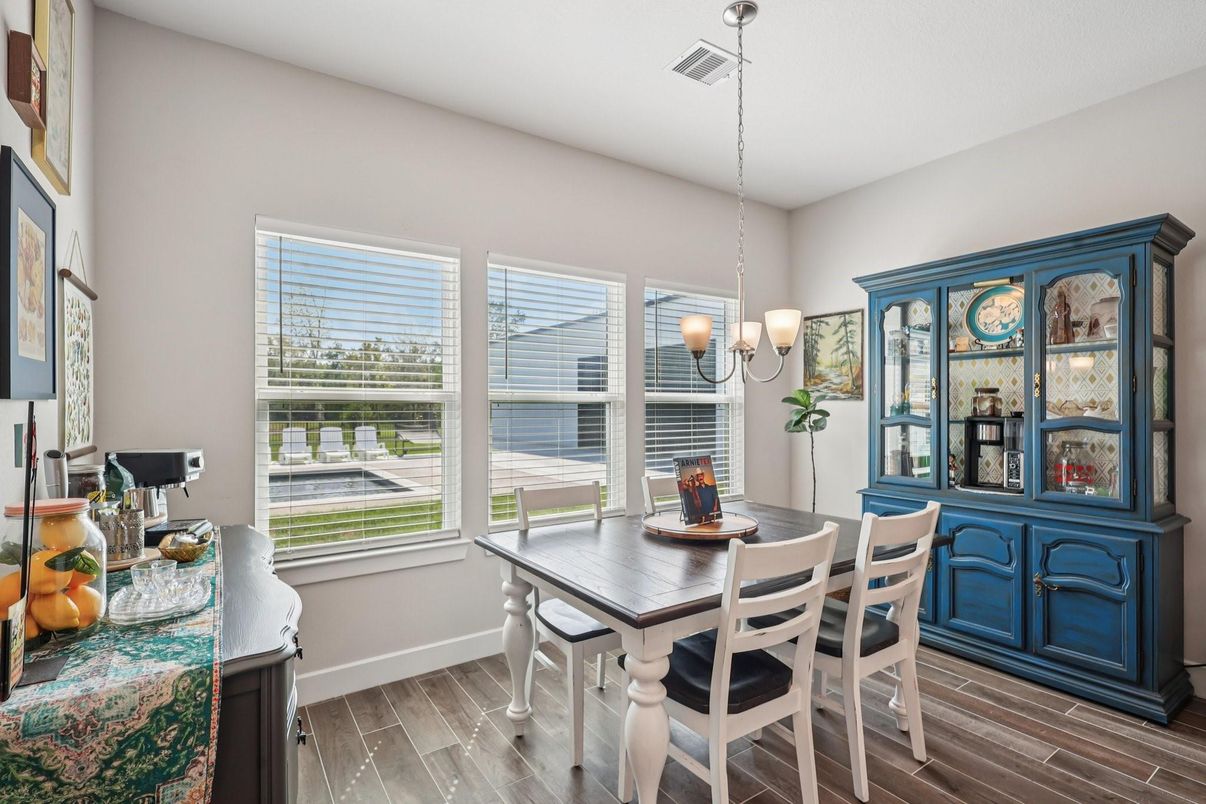 Chandelier, Dining room, Interior, Pendant Lights, Wood Texture Flooring