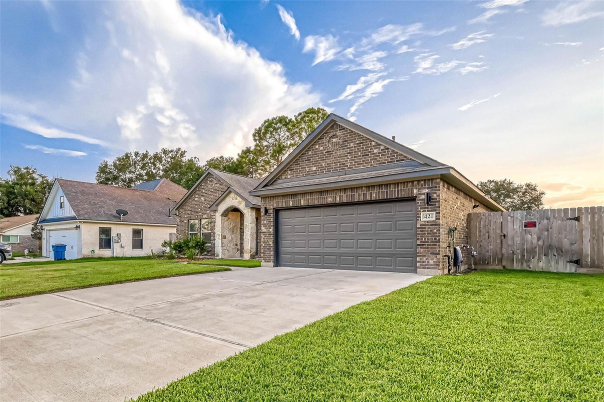 Attached, Backyard, Exterior, Facade, Brick Facade, Brick Traditional