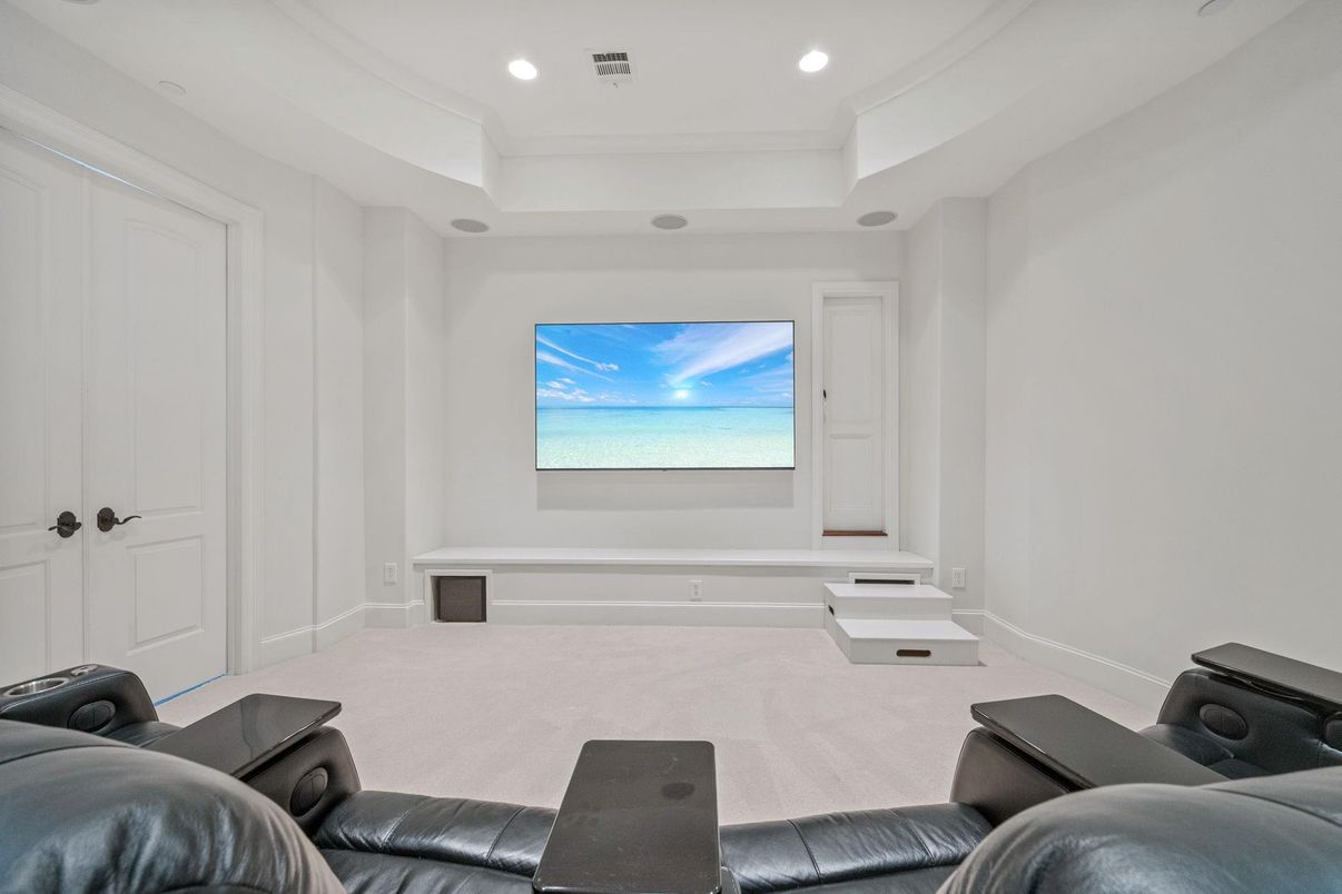 Home Theatre Room, Interior, Recessed Lighting, Theatre Room