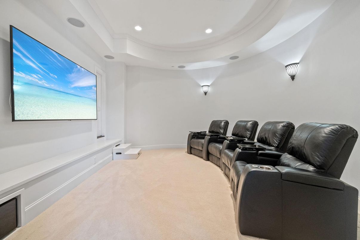 Home Theatre Room, Interior, Recessed Lighting, Theatre Room