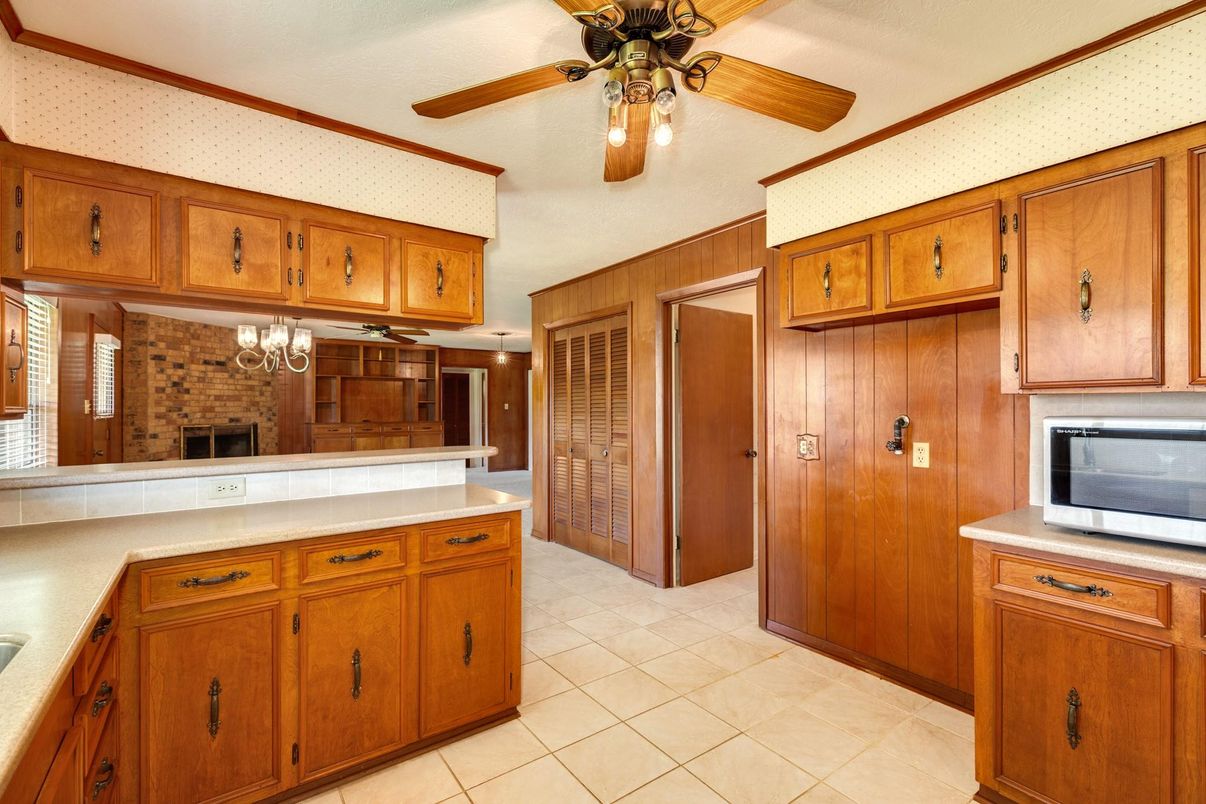 Fireplace, Interior, Kitchen, Stone Walls