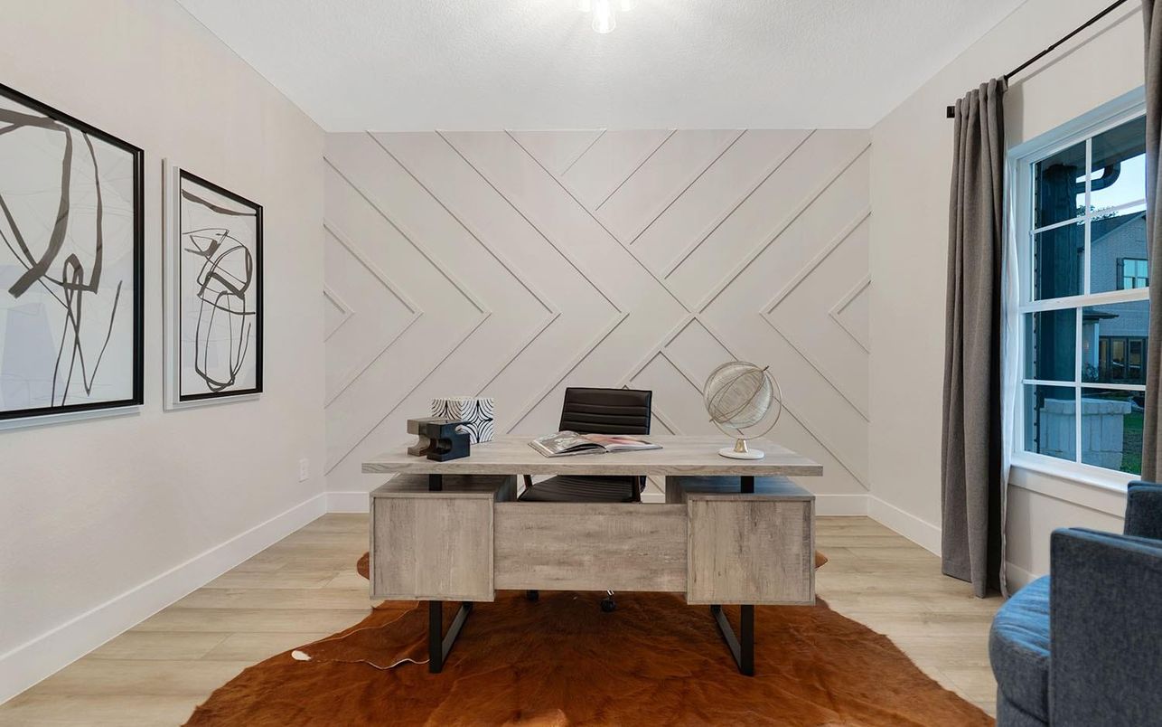 Home Office, Interior, Wood Texture Flooring