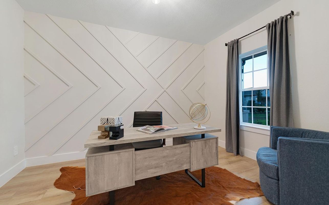 Home Office, Interior, Wood Texture Flooring
