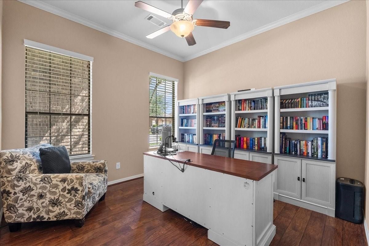 Home Office, Interior, Wood Texture Flooring