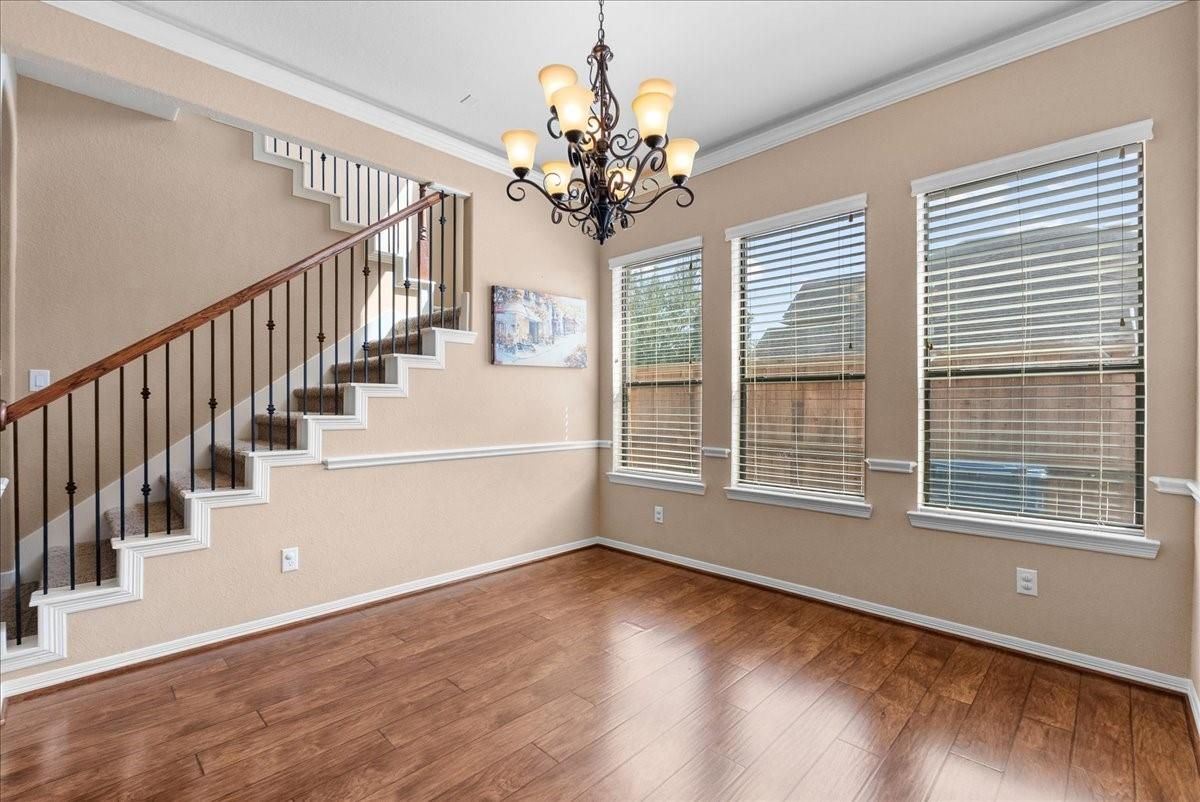 Chandelier, Interior, Wood Texture Flooring