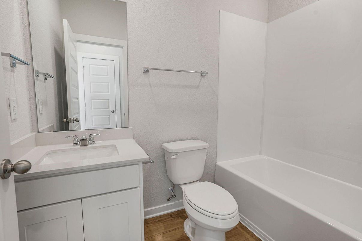 Bathroom, Interior, Wood Texture Flooring