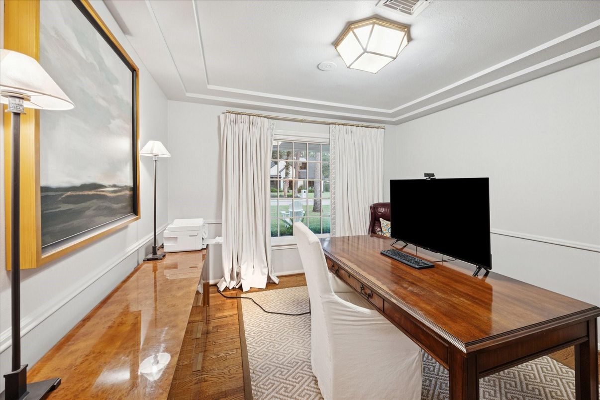 Home Office, Interior, Wood Texture Flooring