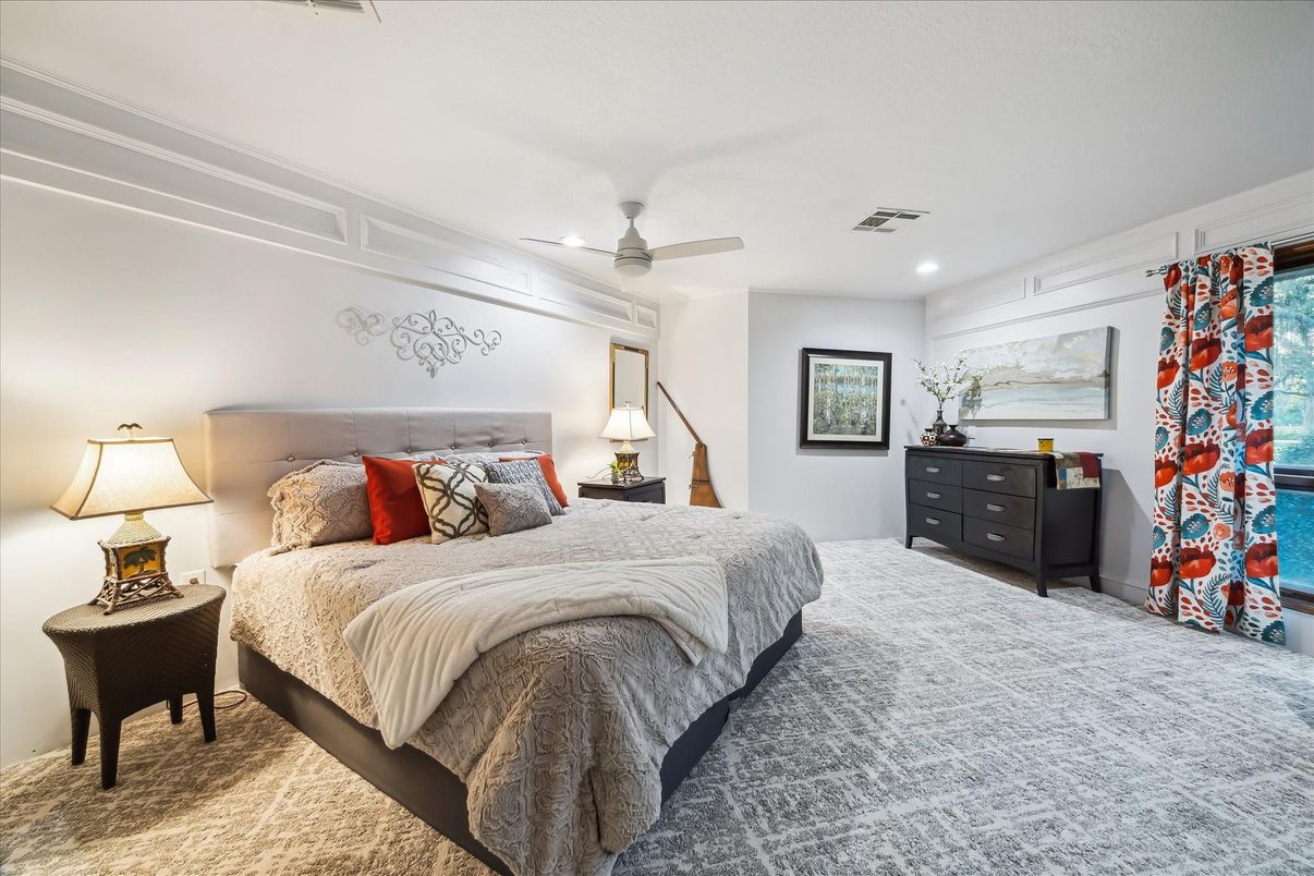Bedroom, Interior, Recessed Lighting
