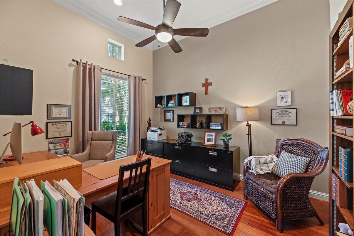 Home Office, Interior, Wood Texture Flooring
