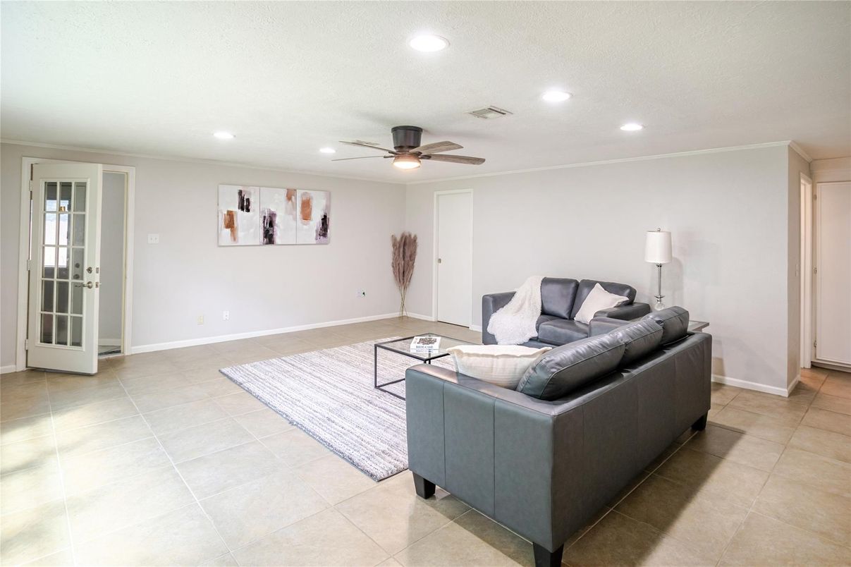 Interior, Living room, Recessed Lighting