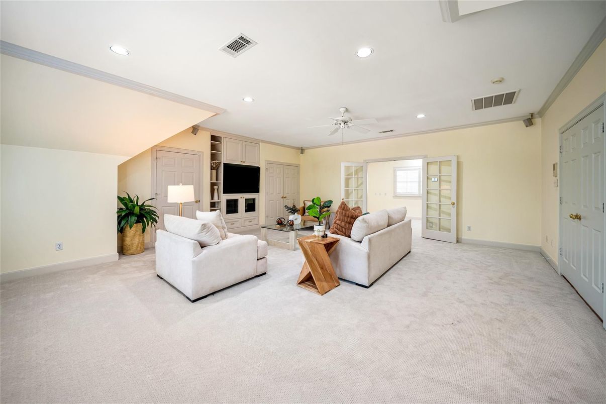 Interior, Living room, Recessed Lighting