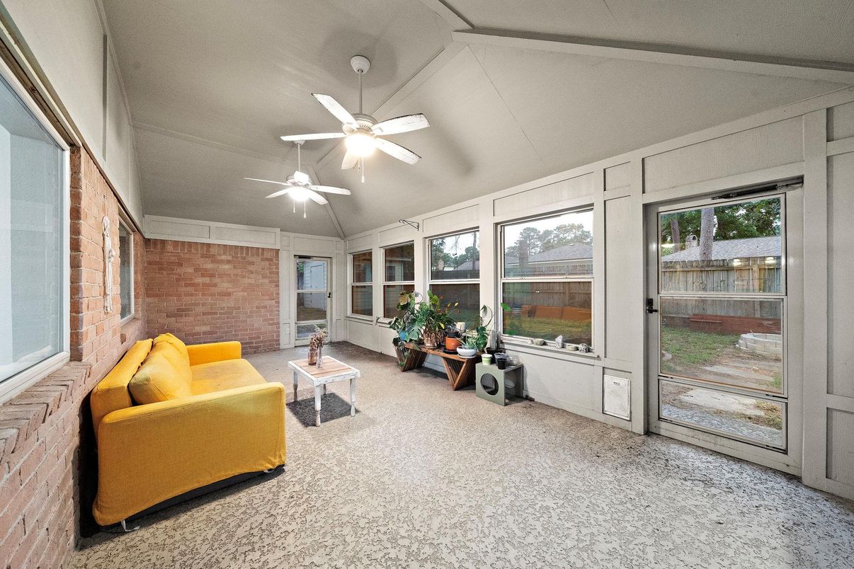 Interior, Stone Walls, Sun Room