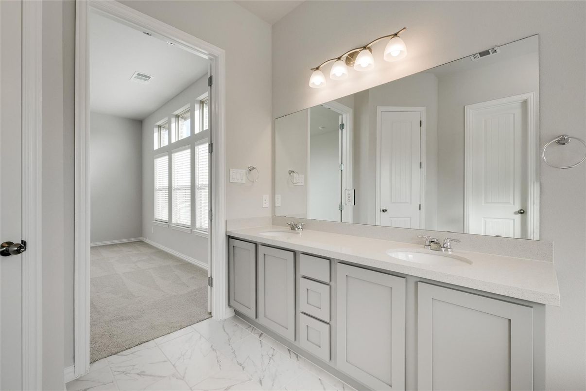 Bathroom, Dual Sink Vanities, Interior, Marble