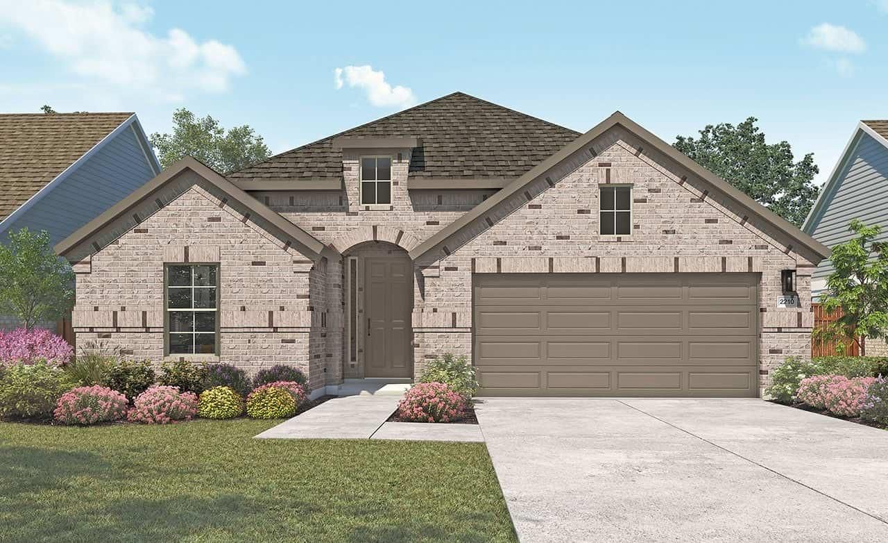 Attached, Exterior, Facade, Brick Facade, Brick Traditional