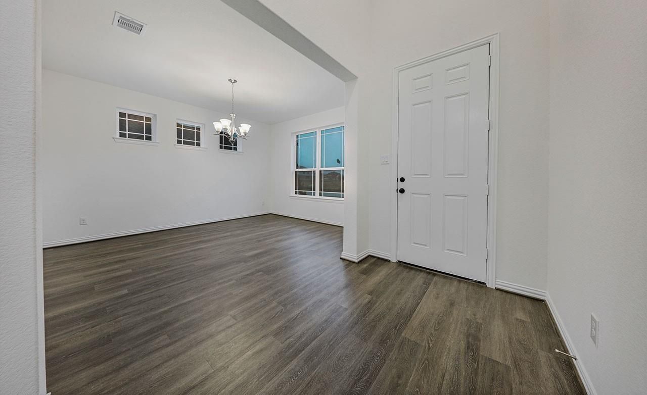 Chandelier, Empty room, Interior, Wood Texture Flooring